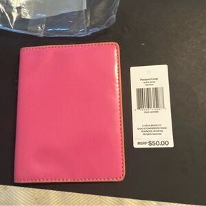 Vera Bradley Pink and Yellow Passport Holder